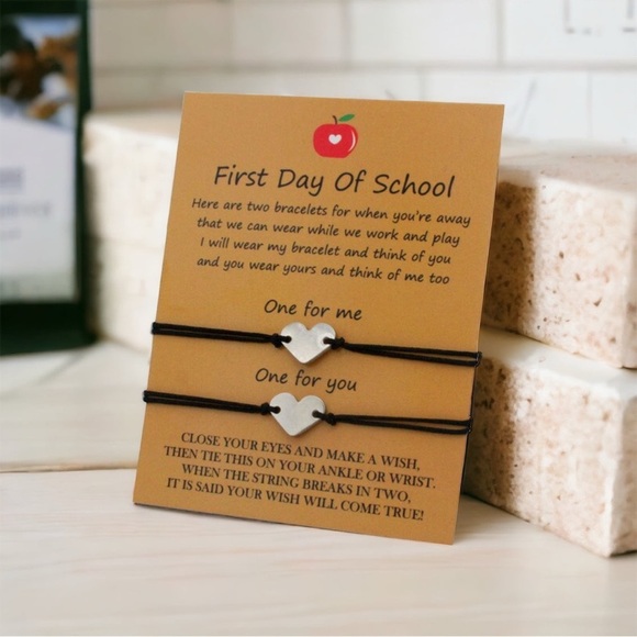 First Day of School Bracelet Set - Celebrate Togetherness! 🎉 NWT - Picture 3 of 4